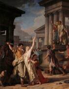 Virginius prêt à poignarder sa fille Virginie (Nicolas Guy Brenet) - Muzeo.com