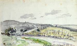 Vue de Clamart (Johan Barthold Jongkind) - Muzeo.com