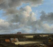 Vue de Haarlem avec les terrains de blanchiment (Jacob Isaakszoon van Ruisdael) - Muzeo.com