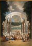 Vue de La Colonnade, avec Apollon et les nymphes (Jean Cotelle le Jeune) - Muzeo.com