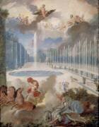 Vue de la Fontaine du Dragon dans les jardins de Versailles (Jean Cotelle le Jeune) - Muzeo.com