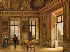 Vue de la galerie d'Apollon du Louvre, côté Seine (Victor Duval) - Muzeo.com