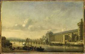 Vue de la Seine avec la façade sud de la grande Galerie du Louvre (Zeeman) - Muzeo.com