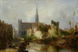 Vue de l'église Saint-Pierre de Caen (William Fowler) - Muzeo.com