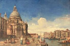Vue de l'église Santa-Maria della Salute à Venise (Jules-Romain Joyant) - Muzeo.com