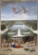 Vue de l'Orangerie et de la Pièce d'Eau des Suisses et du Potager du Roi de Versailles en 1688-1691 (Jean Cotelle the Younger) - Muzeo.com