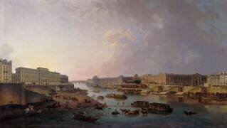 Vue de Paris, prise du pont Neuf (Pierre-Antoine Demachy) - Muzeo.com