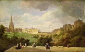 Vue d'Edimbourg (Pierre Justin Ouvrié) - Muzeo.com