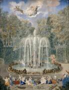 Vue du bosquet de l'étoile ou montagne dans les jardins de Versailles (Jean Cotelle le Jeune) - Muzeo.com
