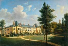 Vue du château de Malmaison (façade sur le parc) (Pierre-Joseph Petit) - Muzeo.com