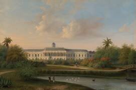 Vue du Palais de Bogor en 1834 (Willem Troost) - Muzeo.com