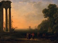 Vue du port (Claude Gellée) - Muzeo.com