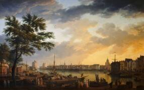 Vue du port de la Rochelle (Joseph Vernet) - Muzeo.com