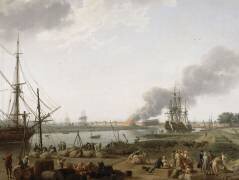 Vue du port de Rochefort (détail) (Joseph Vernet) - Muzeo.com
