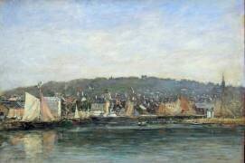Vue du port de Trouville (Eugène Boudin) - Muzeo.com