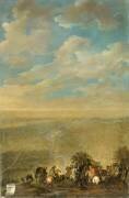 Vue à vol d'oiseau des travaux du siège de Gravelines par le maréchal de La Ferté le 30 août 1658 (anonyme) - Muzeo.com