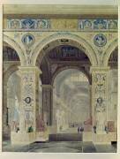 Vue intérieure du Louvre (Charles Percier) - Muzeo.com