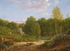 Vue sur la forêt de Fontainebleau (Jean-Joseph-Xavier Bidauld) - Muzeo.com