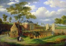 Vue sur la porte de Valenciennes à Douai (Joseph Louis Leborne) - Muzeo.com