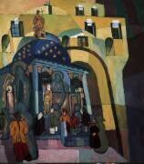 A l'église Notre Dame d'Iberia (Aristarkh Lentulov) - Muzeo.com