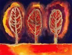 Arbres flamboyants (Peter Davidson) - Muzeo.com