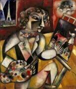 Autoportrait aux sept doigts, 1912 (Marc Chagall) - Muzeo.com