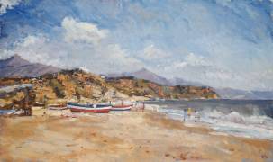 Beach and Mountains (Christopher Glanville) - Muzeo.com