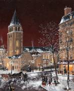 Bientôt noël à Saint Germain des Prés II (Fabienne Delacroix) - Muzeo.com