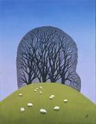 Colline avec des moutons (Ann Brain) - Muzeo.com