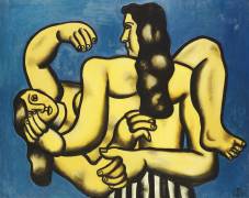 Deux femmes sur fond bleu (Fernand Léger) - Muzeo.com