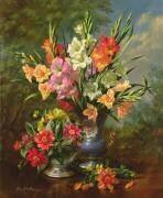 Glaïeuls et Dahlias (Albert Williams) - Muzeo.com