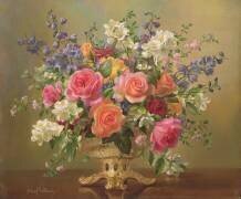 Un arrangement de fleurs de juin (Albert Williams) - Muzeo.com