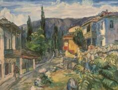 Une rue Tatar à Yalta (Aristarkh Lentulov) - Muzeo.com