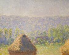 Les meules de foin ou, La fin de l'été, à Giverny (Claude Monet) - Muzeo.com