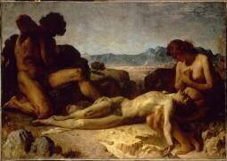 Adam et Eve trouvant Abel mort (Léon Bonnat) - Muzeo.com