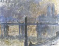 Aiguille de Cléopâtre et pont Charing Cross (Claude Monet) - Muzeo.com