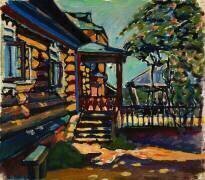 Akhtyrka. Entrée principale de la datcha (Wassily Kandinsky) - Muzeo.com