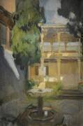 Alhmabra, Granada, Mirador de la Reina (Joaquin Sorolla y Bastida) - Muzeo.com