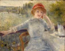 Alphonsine Fournaise dit jadis A la Grenouillère (Auguste Renoir) - Muzeo.com