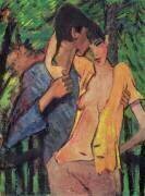 Amoureux : l'Artiste et Irène Altmann (Otto Mueller) - Muzeo.com