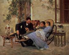 Après le dîner (Nikolaï Kouznetsov) - Muzeo.com