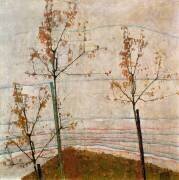 Arbres d'automne (Egon Schiele) - Muzeo.com