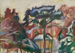 Arbres à Honfleur (Achille Emile Othon Friesz) - Muzeo.com