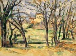 Arbres et maisons près du Jas de Bouffan (Paul Cézanne) - Muzeo.com