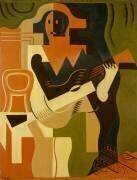 Arlequin à la guitare (Juan Gris) - Muzeo.com