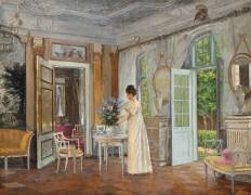 Arranger les fleurs d'été (Adolf Heinrich Hansen) - Muzeo.com