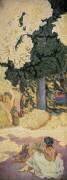 Au Bord de la Mer Méditerranée (Panneau droit du Triptyque) (Pierre Bonnard) - Muzeo.com