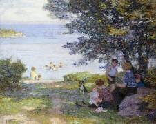 Au bord de l'eau (Edward Henry Potthast) - Muzeo.com