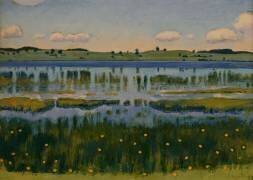 Au bord du lac d’Aeschi (Ferdinand Hodler) - Muzeo.com