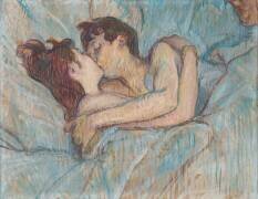 Au lit, Le baiser (Henri de Toulouse-Lautrec) - Muzeo.com